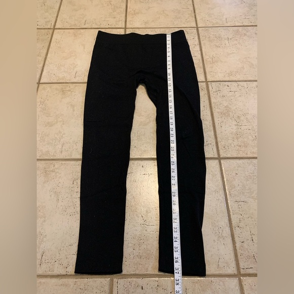 💜 Catherine Malandrino Black L Stretchy Essential Basic Lounge Pants - Picture 6 of 6